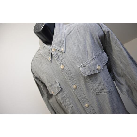 Duluth Trading Co Gray Button Up Camp Work Shirt Rugged Mens Size XL NWT - Picture 1 of 7